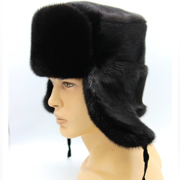 Vintage Gen. Mink Fur Russian Aviator Trapper Hat NWT Ushanka DEADSTOCK - Picture 4 of 8
